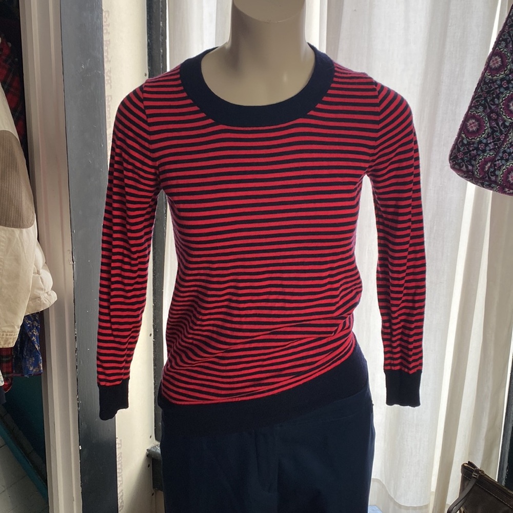 J Crew XS Sweater Pink and Blue